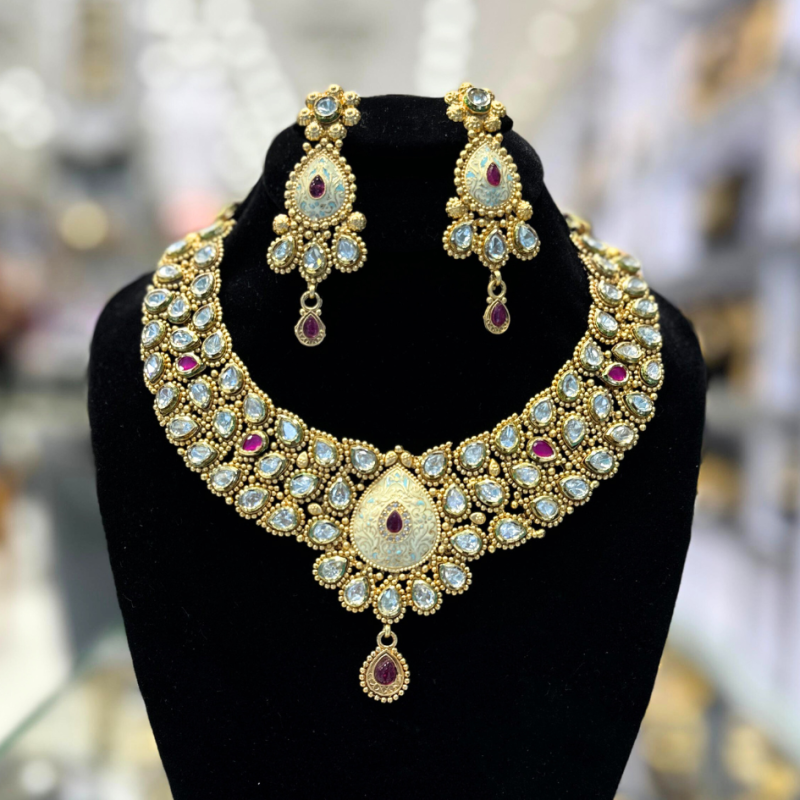 Rajwari Kundan Bridal Set