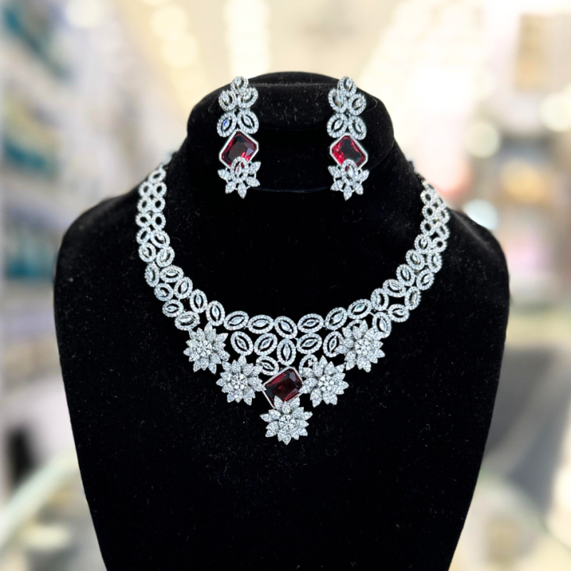 Ruby Zircon Cube Set